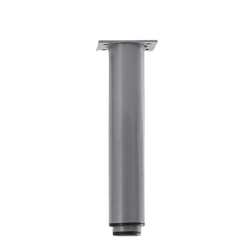ZythrXLate Schwarze Möbelbeine, höhenverstellbar, Tischfüße aus Kohlenstoffstahl, Ersatzbeine for Sofabetten, 1000 kg belastbar, robuste Möbelbeschläge für Esszimmerstühle, Sofas(Gray 15-27cm) von ZythrXLate