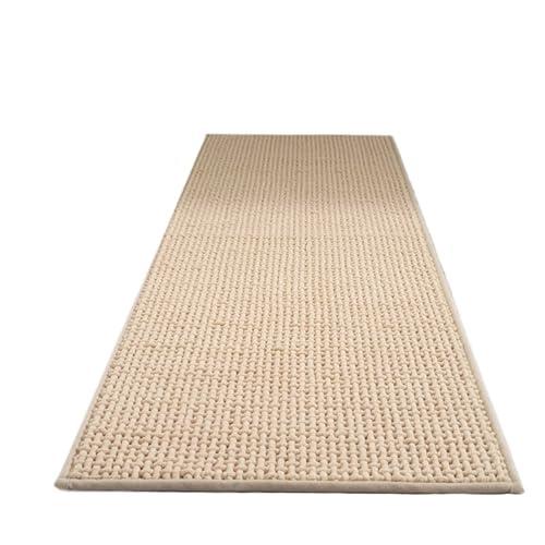 ZythrXLate Streifenweben Küchenbodenmatte Saugfähige Chenille-Fußmatten Badezimmer-Küchenmatten Abwischbarer Langstreifen-Teppich für Eingangsbereich, Innenbereich(Pink,45cmx120cm) von ZythrXLate