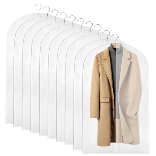 Zythrem 10 Stück Kleidersäcke Anzug Lange 60*100CM Kleidersäcke Mottensicher Transparent Mattiert kleidersäcke mit Reißverschluss Für Kleider Jacken Hemden Abendkleider Aufbewahrung (60*100CM*10pcs) Zythrem 10 Stück Kleidersäcke Anzug Lange 60*100CM Kleidersäcke Mottensicher Transparent Mattiert kleidersäcke mit Reißverschluss Für Kleider Jacken Hemden Abendkleider Aufbewahrung (60*100CM*10pcs) von Zythrem