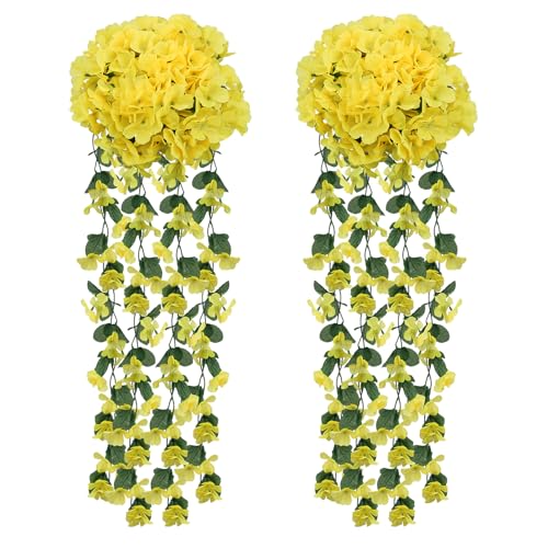 Zythrem 2 Stück Kunstpflanze Hängend Gelb Veilchen Efeu Künstlich Künstliche Hängebepflanzen Kunstblumen Hängende Blumen für Büro Party Hochzeit Zuhause Dekoration Zythrem 2 Stück Kunstpflanze Hängend Gelb Veilchen Efeu Künstlich Künstliche Hängebepflanzen Kunstblumen Hängende Blumen für Büro Party Hochzeit Zuhause Dekoration von Zythrem
