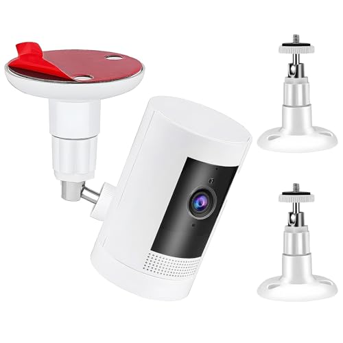 Zythrem 3 Stück Ring-Kamera Selbstklebende Schraube Kamera Halterung Montagehalterung 360 Grad verstellbar Stick-Up-Halterung für wandhalterung Ring-Überwachungskamera für WYZE Arlo Pro Zythrem 3 Stück Ring-Kamera Selbstklebende Schraube Kamera Halterung Montagehalterung 360 Grad verstellbar Stick-Up-Halterung für wandhalterung Ring-Überwachungskamera für WYZE Arlo Pro von Zythrem