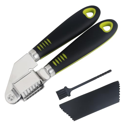 Zythrem 3PCS Knoblauchpresse Edelstahl Knoblauchpresse Gewinnung Premium Knoblauchpresse Küchenutensil mit Knoblauchschäler Silikon mit benutzerfreundlichem Griff leicht zu quetschen und sauber Zythrem 3PCS Knoblauchpresse Edelstahl Knoblauchpresse Gewinnung Premium Knoblauchpresse Küchenutensil mit Knoblauchschäler Silikon mit benutzerfreundlichem Griff leicht zu quetschen und sauber von Zythrem