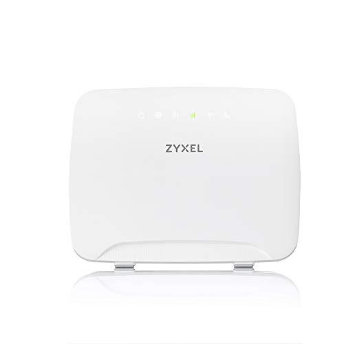 Zyxel AC1200 4G LTE-WLAN-Router mit SIM-Slot ohne SIM-Lock, 300 Mbit/s LTE-A, keine Konfiguration erforderlich [LTE3316] von ZYXEL