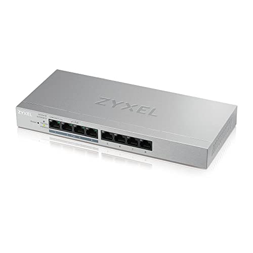 Zyxel GS1200-8HP v2 Switch – gemanaged – 4 x 10/100/1000 + 4 x 10/100/1000 (PoE+) – Desktop-PC – PoE+ (60 W) von ZYXEL