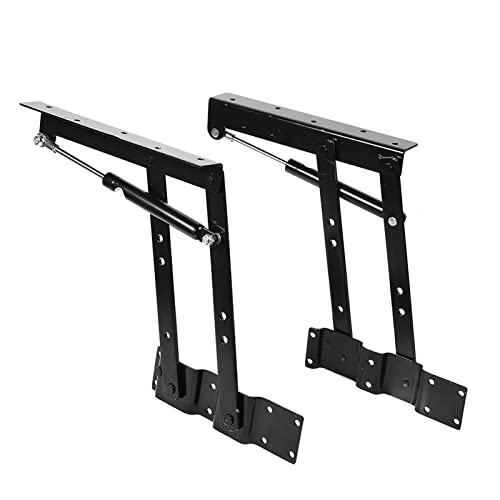Tischlift Top, 2pc Metal Zusammenklappbar Lift Up Top Table Mechanismus Hardware Armatur Scharnier Spring Stehend Schreibtisch Rahmen für Couchtisch- und Büromöbel von Zyyini