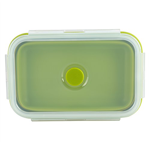 Zyyini Silikon-Brotdose, 800 ml Faltbare Mikrowelle Aufbewahrungsbox, kann verwendet Werden, um Mittagessen Obstbrot etc. zu speichern(#1) von Zyyini