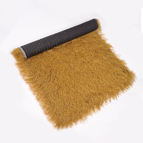 Künstliches Strohdach, Synthetisches Strohdach, Künstliche Mexikanische Strohrolle, Feuerfeste Synthetische Palmenstrohrolle, Künstliche Reetdachrolle, Für Terrasse Strand Garten Strandschir(1x2m(39.4 von ZzERTE