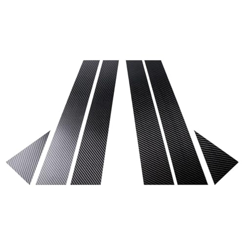 ZzYyyJie für Audi A4 2009-2016 6PCS Auto-Fenster-B-Säulen,dekorative Aufkleber,Fensterverkleidung,A-Bright Black Style ZzYyyJie für Audi A4 2009-2016 6PCS Auto-Fenster-B-Säulen,dekorative Aufkleber,Fensterverkleidung,A-Bright Black Style von ZzYyyJie