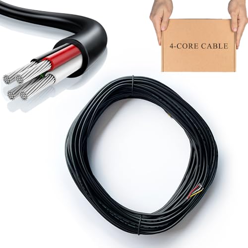 Zzcy 20 Meter Kabel 4 Adrig 28AWG Elektrischer Draht 4x0,09 mm² Verlängerungskabel 5V/12V/24V/300V Flexibel und Weich Elektrischer Draht Kunststoffleitung Zzcy 20 Meter Kabel 4 Adrig 28AWG Elektrischer Draht 4x0,09 mm² Verlängerungskabel 5V/12V/24V/300V Flexibel und Weich Elektrischer Draht Kunststoffleitung von Zzcy
