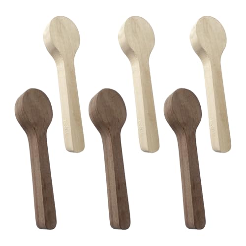 Zzcy 6 Stück Schnitzholz Rohlinge Löffel Holzlöffel zum Schnitzen 15.8x2cm Holzblock zum Löffel Schnitzen Löffel-Schnitzset aus Lindenholz x3 Nussbaum x3 für Schnitzrohlinge Hobby von Zzcy
