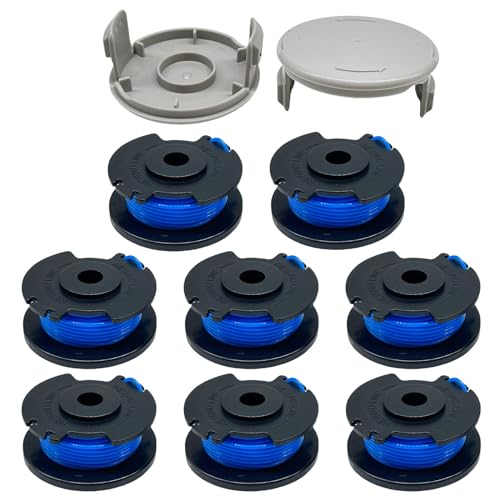 Zzunkn AC14RL3A String Trimmer Replacement Spool for Ryobi, 11ft 0.065" Auto Feed Cordless Weed Eater Spools for Ryobi One+ 18-Volt 24V 40V Cordless Trimmers(8 Spools + 2Caps) von Zzunkn