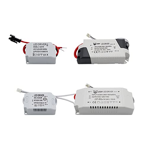 ZzzaNa 220 V LED-Treiber Konstantstrom 300 mA 240 mA Ausgang 1-50 W Netzteil Externer Beleuchtungstransformator for LED-Deckenleuchte Transformatoren (Color : 18-26w) von ZzzaNa