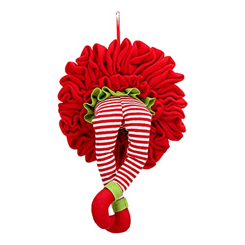 a-r Elf Körper Baumschmuck - Weihnachtsbaum gestrickte Streifen Elfenkörper Türdekorationen - 50,8 cm Weihnachtsbaumgirlande mit gefüllten Beinen und beweglichen Beinen von a-r