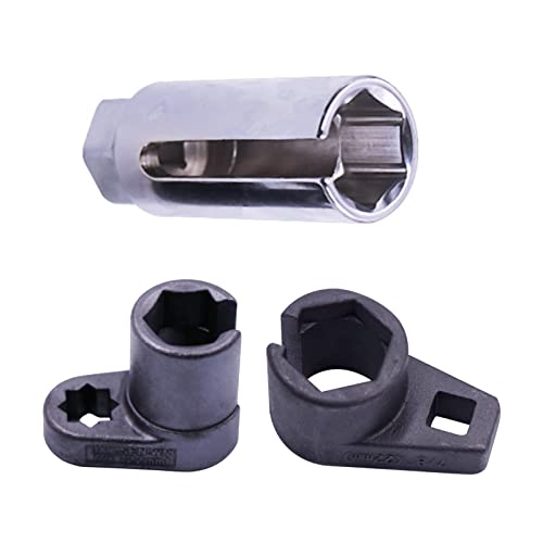 a-r 22-mm-Schlüssel zum Entfernen von Kfz-Sauerstoffsensoren - Universal Puller und Thread Chaser Set 3-teiliges Werkzeug-Kit zum Entfernen von Sauerstoffsensoren von a-r