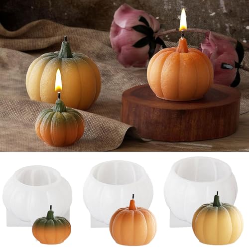 Kürbis Silikonformen Gießformen Kerzenhalter,Gießformen Silikon Kürbis,3D Kürbis Silikonform Kerzen,Kürbis Silikonformen Kerzen,DIY Halloween Thanksgiving Geschenk Herbstdeko von a ray of sunshine