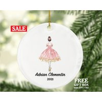 Ballerina Mädchen Weihnachten Ornament Personalisiert - Geschenk Für Tänzer Ballett Tanzen Tun Ballerina Mädchen Weihnachten Ornament Personalisiert - Geschenk Für Tänzer Ballett Tanzen Tun von aCreativePanda