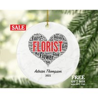 Florist Weihnachten Ornament Personalisiert - Blume Individuelles Geschenk Florist Weihnachten Ornament Personalisiert - Blume Individuelles Geschenk von aCreativePanda