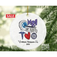 Mri Technologe, Tech Weihnachtsverzierung Personalisiert - Magnetresonanzbildgebung Radiologie Scan Gesundheit Arbeiter Geschenk von aCreativePanda