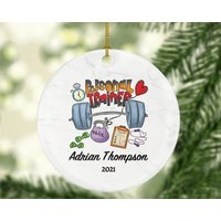 Personal Trainer Fitness Pilates Yoga Workout Weihnachtsverzierung Personalisiert - Benutzerdefinierte Gesunder Lebensstil Trainingsübung Pt Geschenk von aCreativePanda
