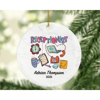 Personalisierte Empfangsdame Weihnachtsverzierung - Zoll Büro Sekretärin Geschenk Andenken Bestes Personalisierte Empfangsdame Weihnachtsverzierung - Zoll Büro Sekretärin Geschenk Andenken Bestes von aCreativePanda