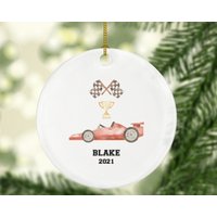 Rennauto-Weihnachtsverzierung Personalisiert - Racing-Geschenk-Andenken Rennauto-Weihnachtsverzierung Personalisiert - Racing-Geschenk-Andenken von aCreativePanda