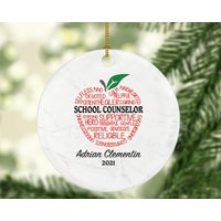 Schul Counselor Weihnachten Ornament Personalisiert - Best Benutzerdefinierte Namen Geschenk Schul Counselor Weihnachten Ornament Personalisiert - Best Benutzerdefinierte Namen Geschenk von aCreativePanda