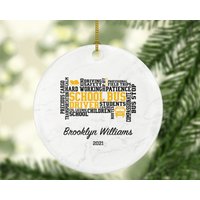 Schulbusfahrer Weihnachtsverzierung - Personalisierte Busfahrer Geschenk von aCreativePanda