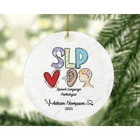 Slp Sprache Pathologie Ornament Personalisiert - Geschenk Für Slp Sprache Pathologie Ornament Personalisiert - Geschenk Für von aCreativePanda