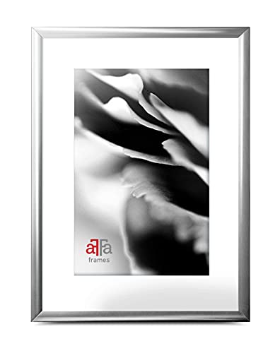aFFa frames, Alu, Aluminium Bilderrahmen, pflegeleicht, rechteckig, mit Acrylglasfront, Silber glänzend, 10x15 cm von aFFa frames