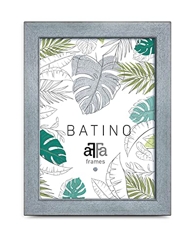 aFFa frames, Batino, Bilderrahmen aus Holz, Hell, Rechteckig, Mit Acrylglasfront, HDF-Hintergrund, Silber, 15x21 cm von aFFa frames