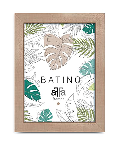 aFFa frames, Batino, Bilderrahmen aus Holz, hell, rechteckig, mit Acrylglasfront, HDF-Hintergrund, natur, 10x15 cm von aFFa frames