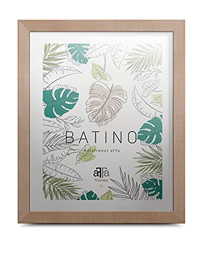 aFFa frames, Batino, Bilderrahmen aus Holz, hell, rechteckig, mit Acrylglasfront, HDF-Hintergrund, natur, 30x40 cm von aFFa frames
