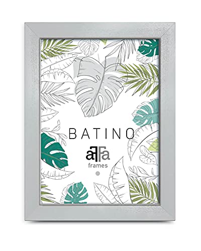 aFFa frames, Batino, Bilderrahmen aus Holz, hell, rechteckig, mit Acrylglasfront, HDF-Hintergrund, weiß, 10x15 cm von aFFa frames