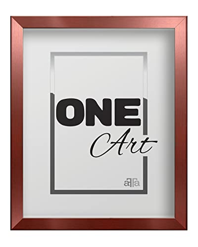 aFFa frames, Hekla, MDF Bilderrahmen, pflegeleicht, rechteckig, mit Acrylglasfront, Rose Gold, 30x40 cm von aFFa frames