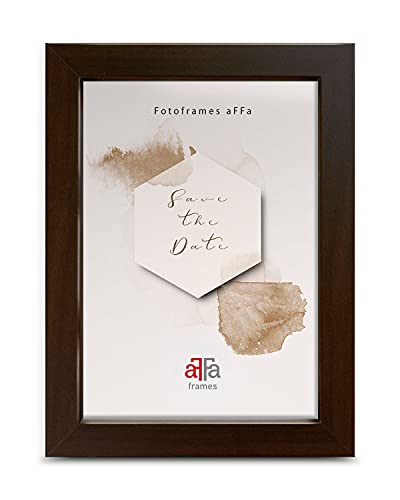 aFFa frames, Hekla, MDF-Bilderrahmen, pflegeleicht, rechteckig, mit Acrylglasfront, schwarz, 13x18 cm von aFFa frames