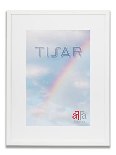 aFFa frames, Tisar, Bilderrahmen aus Holz, Hell, Rechteckig, Mit Acrylglasfront, Weiß, A3, 29,7x42 cm von aFFa frames