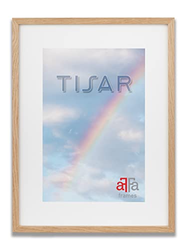 aFFa frames, Tisar, Bilderrahmen aus Holz, hell, rechteckig, mit Acrylglasfront, Eiche, 13x18 cm von aFFa frames