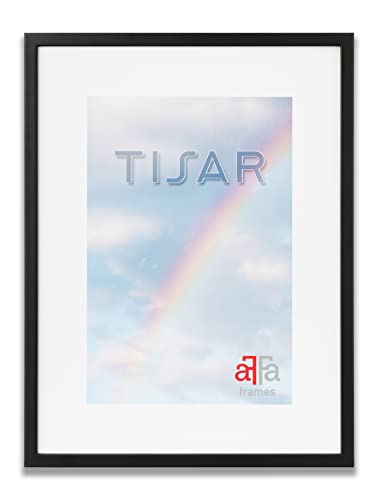 aFFa frames, Tisar, Bilderrahmen aus Holz, hell, rechteckig, mit Acrylglasfront, schwarz, 10x15 cm von aFFa frames