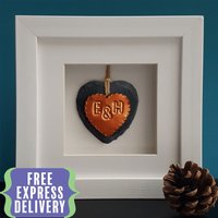 Kupfer & Schiefer Herz Umrahmt 7. Hochzeitstag Geschenk, Personalisiertes Jahrestagsgeschenk Kupfer & Schiefer Herz Umrahmt 7. Hochzeitstag Geschenk, Personalisiertes Jahrestagsgeschenk von aFewHomeTruths