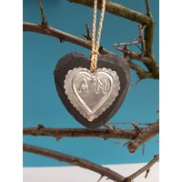 Silberjubiläumsherz, Personalisiertes Geschenk Zum 25. Hochzeitstag von aFewHomeTruths