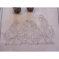 Geschirrtuch-BaumwolleBesticktWeiss-Grau Geschirrtuch-BaumwolleBesticktWeiss-Grau von aGwand