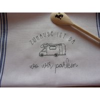 Geschirrtuch-BesticktWeiß Baumwolle Geschirrtuch-BesticktWeiß Baumwolle von aGwand