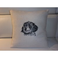 RauhaardackelKissenhülleKissenbezug40 X 40 von aGwand