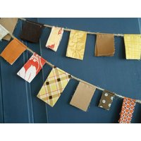 Herbst Mini-stoff-Bändchen Erntedank-Herbstgirlande Herbst Mini-stoff-Bändchen Erntedank-Herbstgirlande von aLittleFrayed