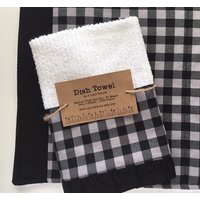Küchen Geschirrtuch in Black Buffalo Check Küchen Geschirrtuch in Black Buffalo Check von aLittleFrayed