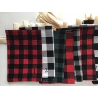 Buffalo Check Weihnachten Adventskalender Taschen, Schnur Inklusive von aLittleFrayed