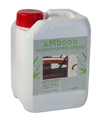 Pflegeöl für Bambus Terrassendielen - Espresso 2,5l von aMbooo - Bambus