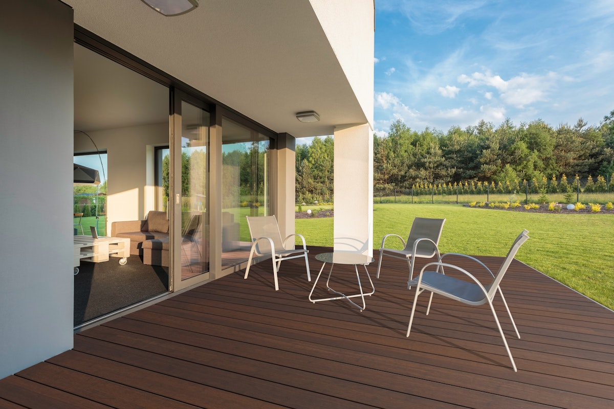 aMbooo Terrassendielen Abschlussbrett Terrasse, Ipe, 2200x70x20 mm, vorgeölt von aMbooo