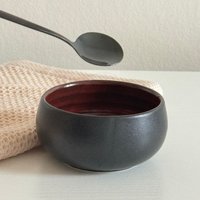 Handgemachtes Herbst-Rotes Keramik-Saucenschalen-Set - 3, 5-Zoll-Rustikale Keramikschale Für Dips, Teebeutelschale, Zucker Oder Salz von aPlateOfClay