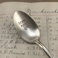 Beste Mama Hand Gestempelt Löffel - Handgemachte Mütter Tag Geschenk Für Von Tee-Löffel Kaffee Löffel-Mutter von aVintageParcel